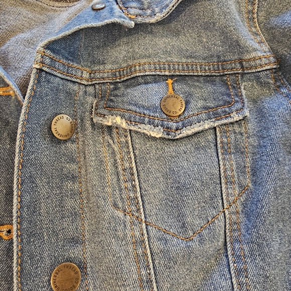 Universal Thread Distressed Jean Jacket - Picture 2 of 3